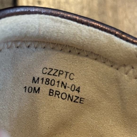 CZZPTC Life Style | Leather Ballet Flats in Bronze, Size 10 - Picture 7 of 9